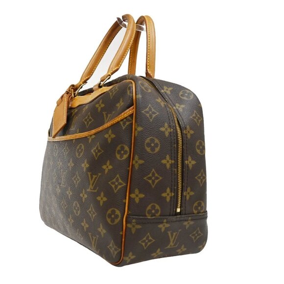 LOUIS VUITTON LV Logo Deauville Hand Bag Monogram Leather Brown M47270 89TA045 - Picture 2 of 16